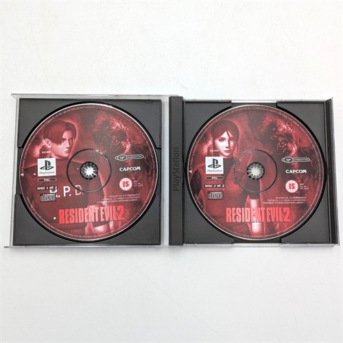 Resident Evil 2 - Front Cover Insert og Manual Mangler - PS1 (B Grade) (Genbrug)